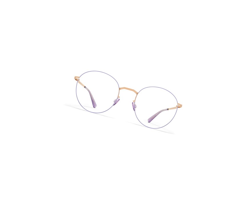 Glasses Mykita Lessrim Tomomi Optical Frame Champagne Gold/Iris Lilac / Clear | 71380-QSYV