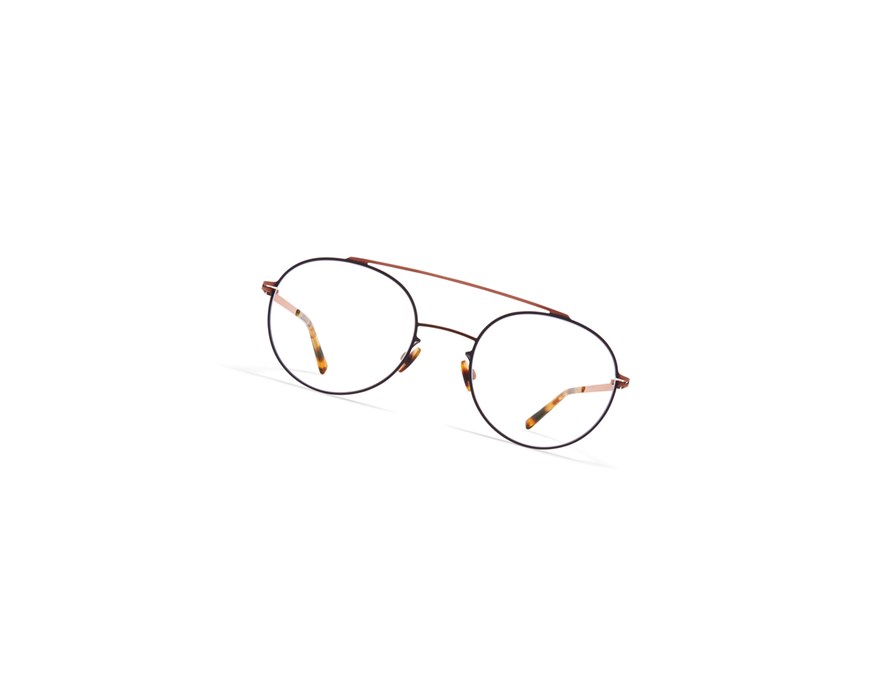 Glasses Mykita Lite Acetate Almeta Optical Frame Shiny Copper/Black / Clear | 56037-ANQP