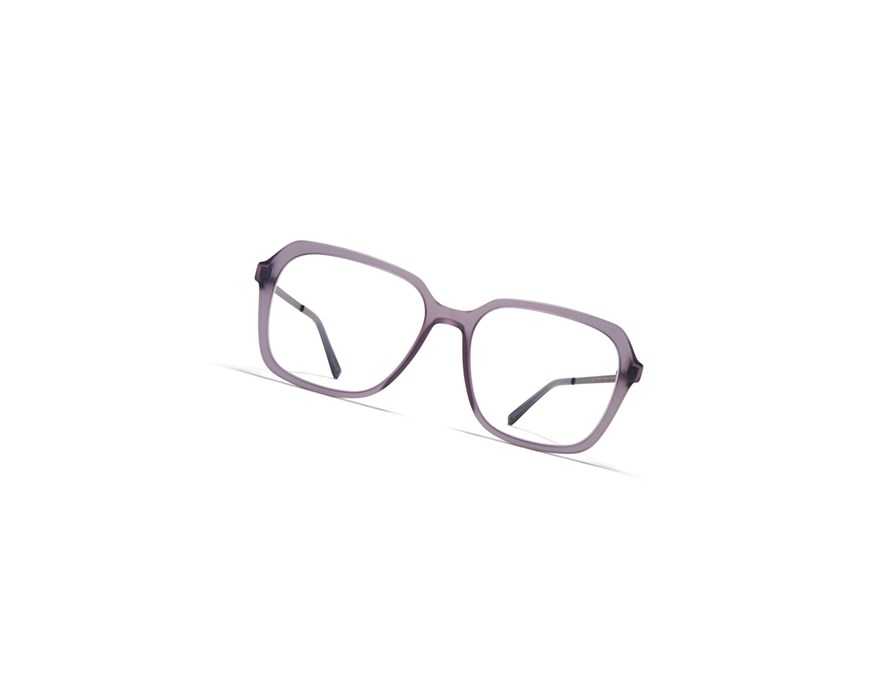 Glasses Mykita Lite Acetate Amka Optical Frame C93 Matte Smoke/Blackberry / Clear | 81379-VRHX