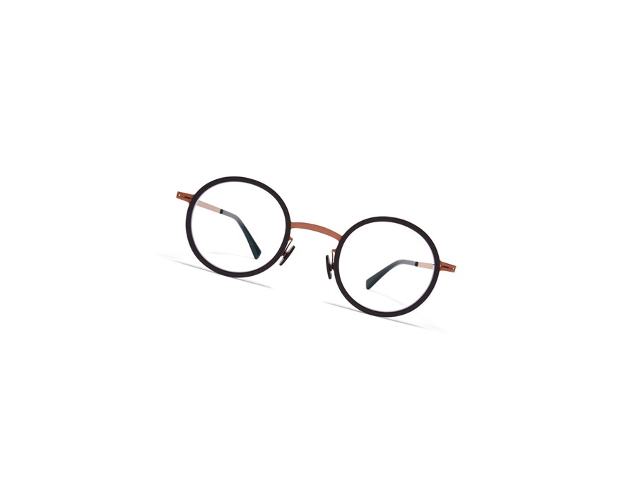 Glasses Mykita Lite Acetate Eetu Optical Frame A37 Shiny Copper/Black / Clear | 95074-IDZY