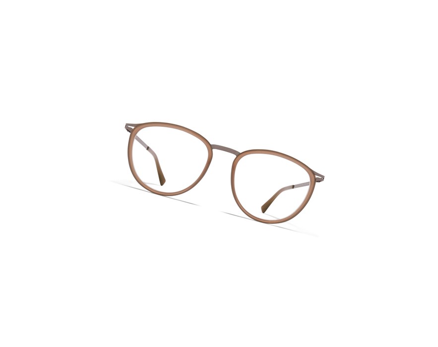 Glasses Mykita Lite Acetate Hansen Optical Frame A13 Shiny Graphite/Taupe / Clear | 01836-HVOP
