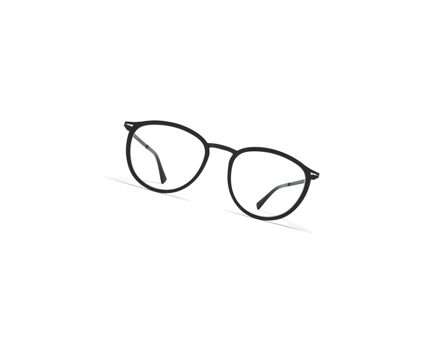 Glasses Mykita Lite Acetate Hansen Optical Frame A6 Black/Black / Clear | 71806-QHWI