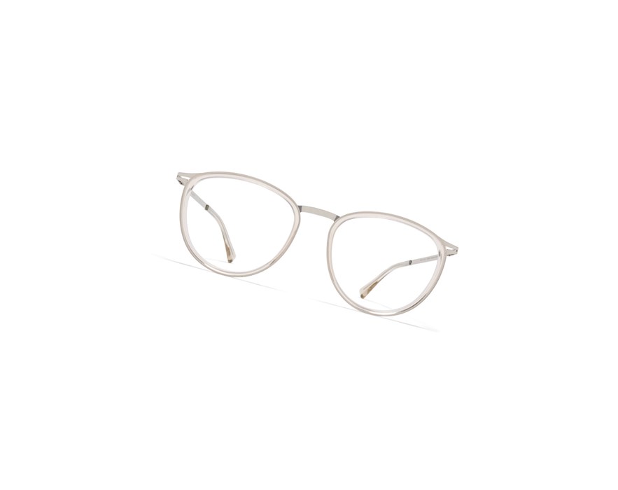 Glasses Mykita Lite Acetate Hansen Optical Frame A41 Shiny Silver/Champagne / Clear | 80419-QCVJ