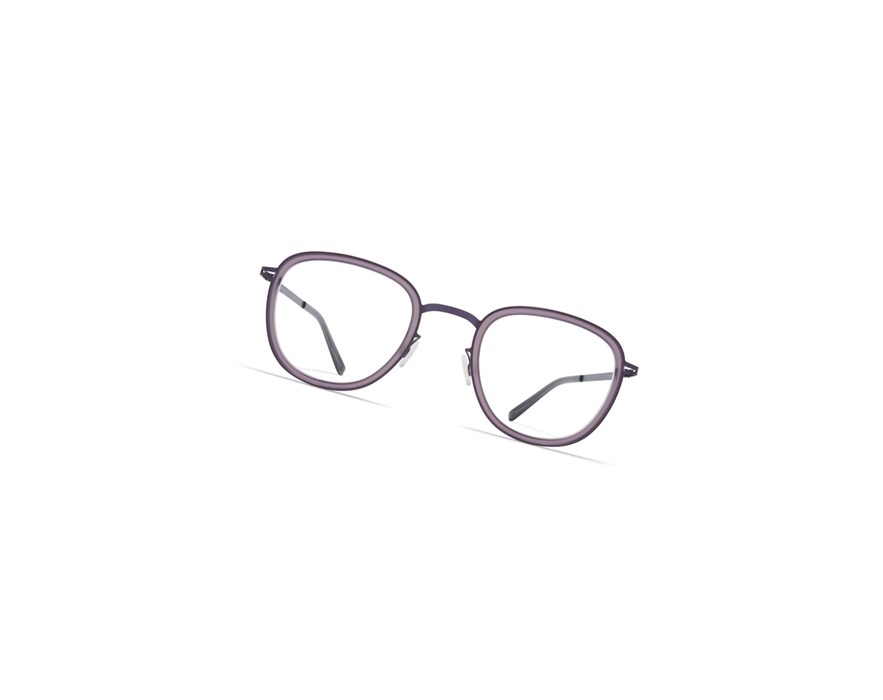 Glasses Mykita Lite Acetate Helmi Optical Frame A51 Blackberry/Matte Smoke / Clear | 39168-OYJC