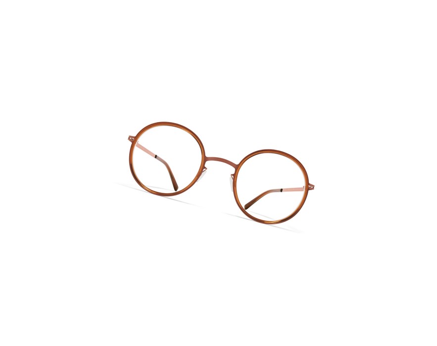 Glasses Mykita Lite Acetate Lumi Optical Frame A40 Shiny Copper/Topaz / Clear | 16438-HKXG