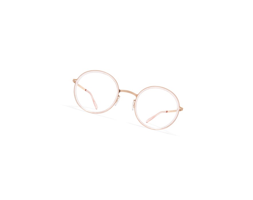 Glasses Mykita Lite Acetate Lumi Optical Frame A27 Champagne Gold/Rose Water / Clear | 62830-CZAB