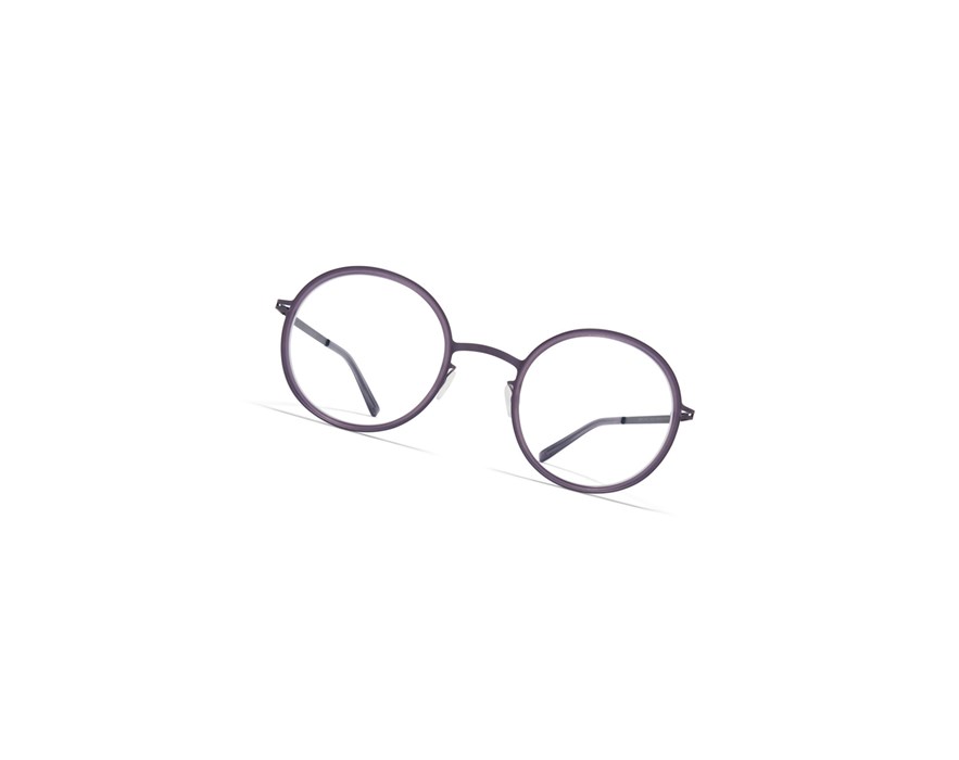 Glasses Mykita Lite Acetate Lumi Optical Frame A51 Blackberry/Matte Smoke / Clear | 76430-YLPM