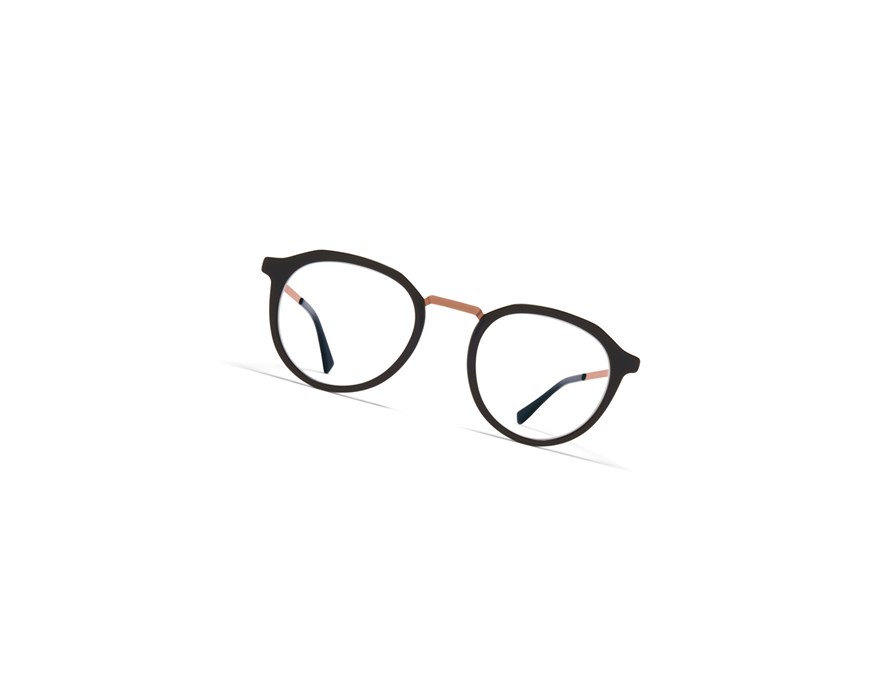Glasses Mykita Lite Acetate Paulson Optical Frame A37 Shiny Copper/Black / Clear | 47906-VLNM