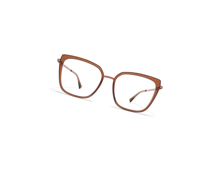 Glasses Mykita Lite Acetate Sanna Optical Frame A40 Shiny Copper/Topaz / Clear | 54201-UVIT