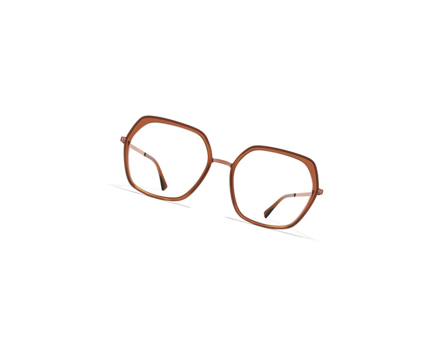 Glasses Mykita Lite Acetate Valda Optical Frame A40 Shiny Copper/Topaz / Clear | 58790-RKEU