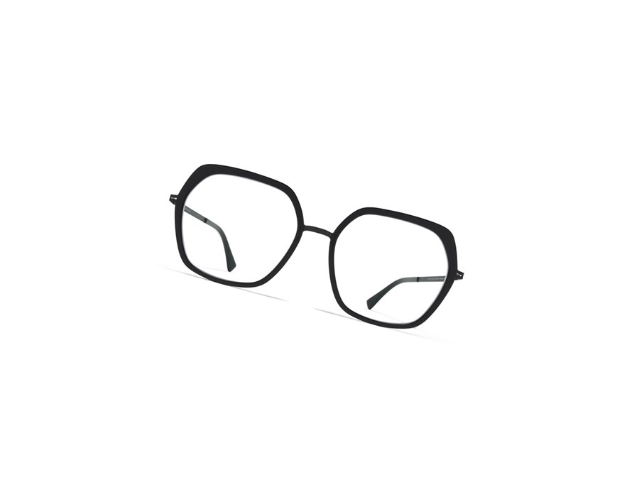Glasses Mykita Lite Acetate Valda Optical Frame A6 Black/Black / Clear | 61597-AELP