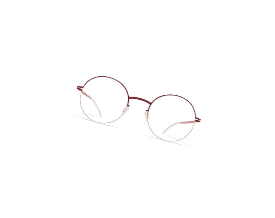 Glasses Mykita Lite Lotta Optical Frame Champagne Gold/Cranberry / Clear | 08234-LUEV