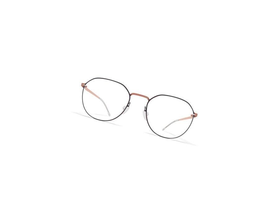 Glasses Mykita Lite Yngve Optical Frame Shiny Copper/Black / Clear | 64915-VDUC