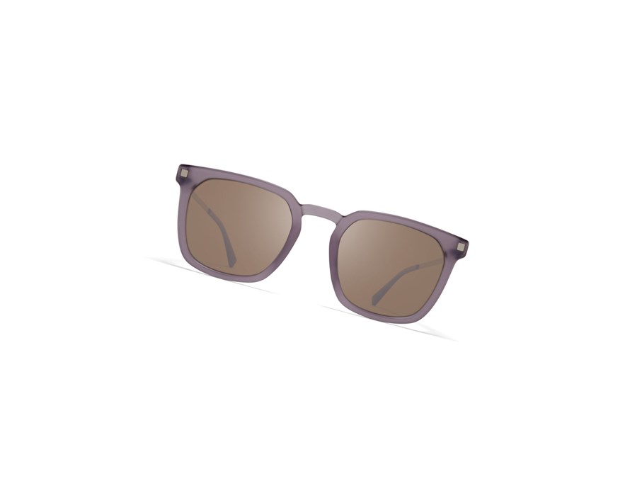 Lentes De Sol Mykita Lite Acetate Borga Plateados Marrom | 32467-PGCB