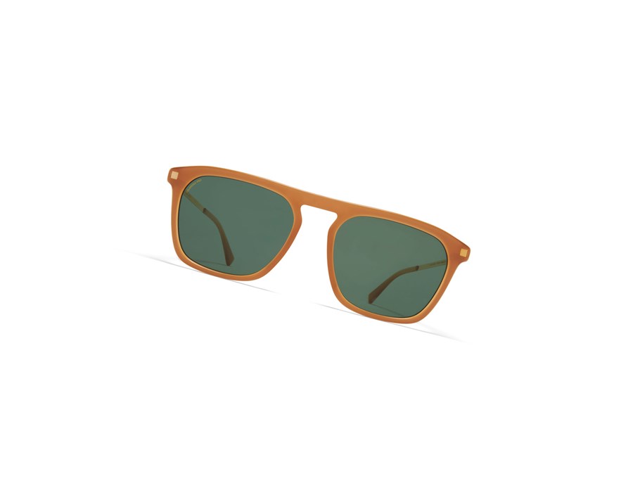 Lentes De Sol Mykita Lite Acetate Kallio Marrom Azules Verdes | 59608-KLVQ