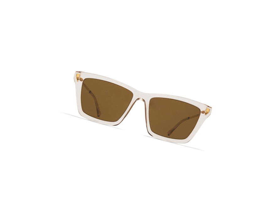 Lentes De Sol Mykita Lite Acetate Kiska Dorados Marrom | 32450-QOKP