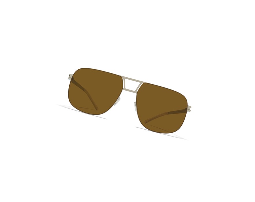 Lentes De Sol Mykita No1 Al Plateados Marrom | 20561-GKYO